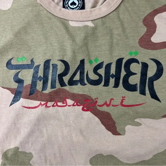 THRASHER Rothco Camo Tee Shirt - Picture 4 of 7